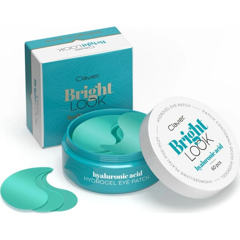 Clavier Bright Look hydrożelowe płatki pod oczy Hyaluronic Acid 60 szt.