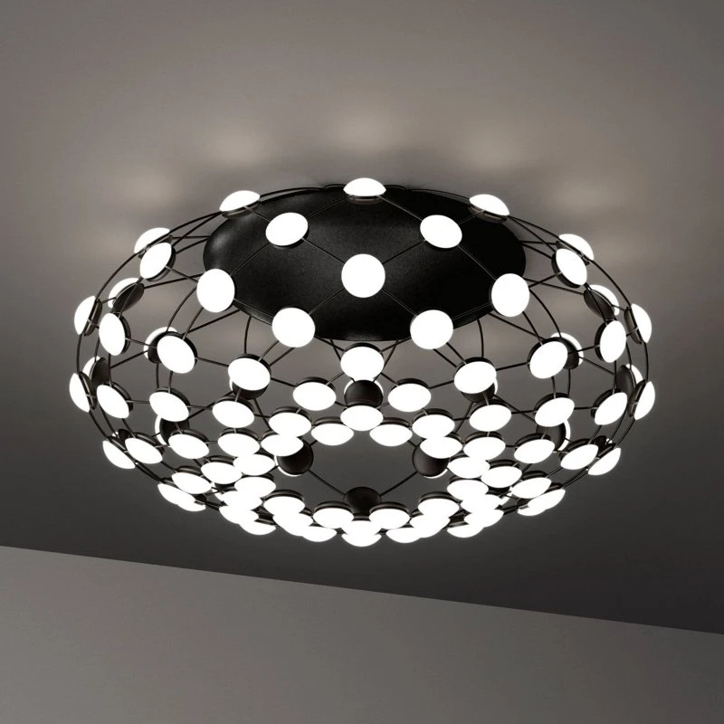 Luceplan Mesh Lampa Sufitowa LED Ø 72 cm - Black