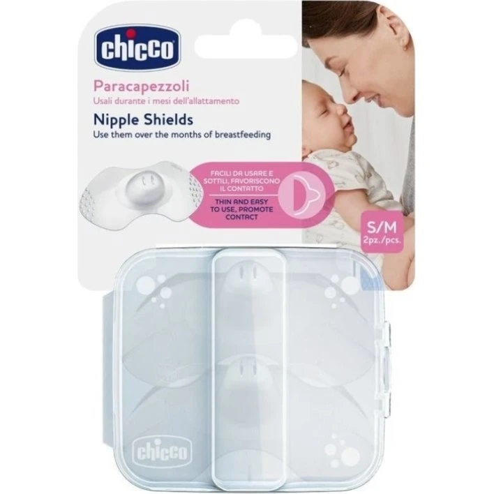 Chicco Osłonki silikonowe na brodawki Małe (S-M) 2 sztuki