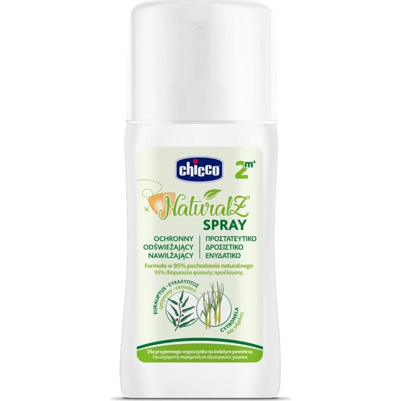 Chicco NaturalZ Spray ochronny nawilżający eukaliptus i cytronela 100 ml