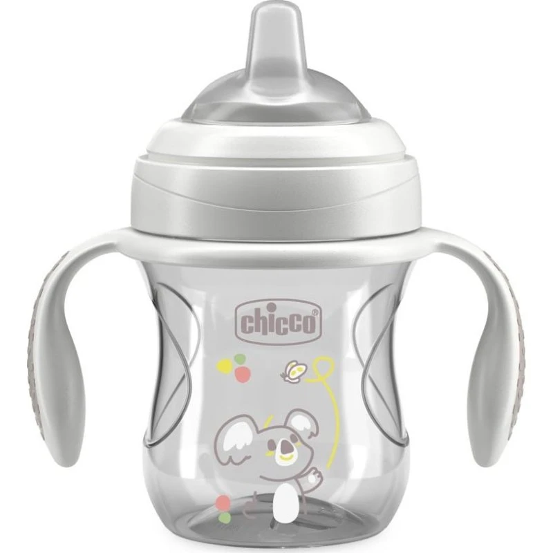 Chicco Transition Cup – Kubek treningowy 200ml, Szary