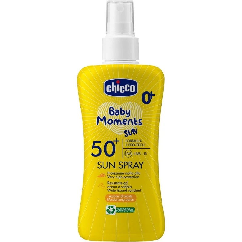 Chicco Baby Moments Spray do opalania SPF 50+ 0m+ 150 ml