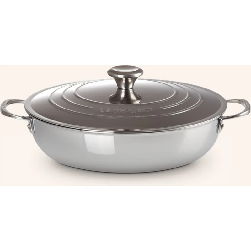Le Creuset Patelnia 3-Ply Plus 30 cm ze stali nierdzewnej z pokrywą
