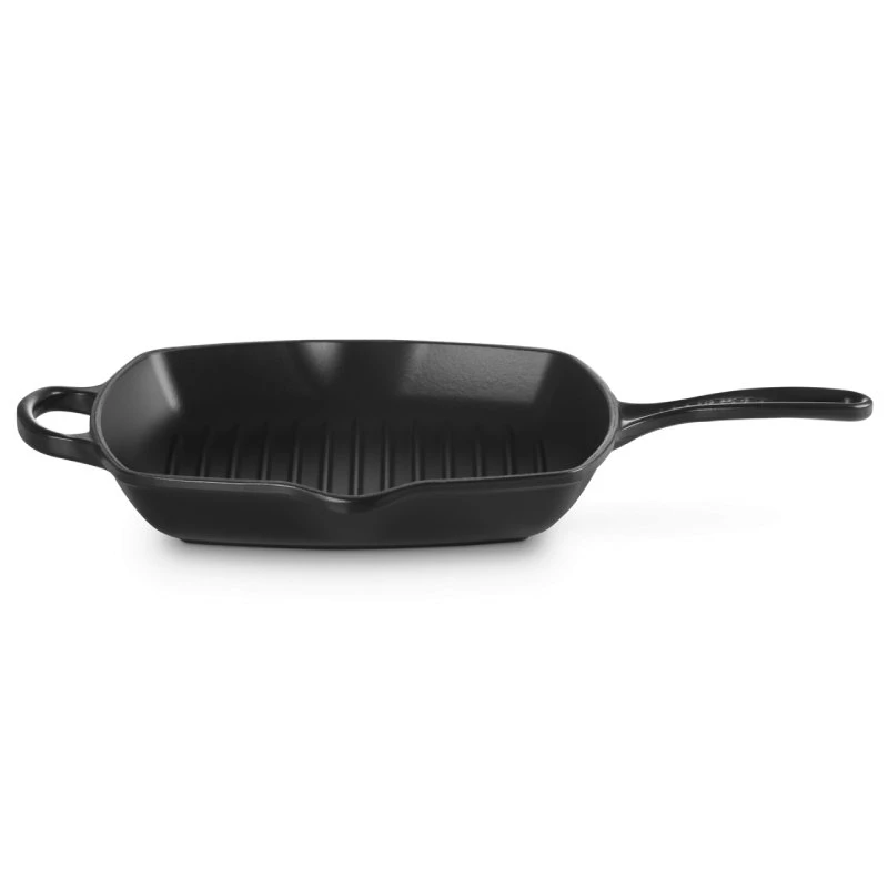 Le Creuset Patelnia Grillowa Kwadratowa 26 cm, Czarna