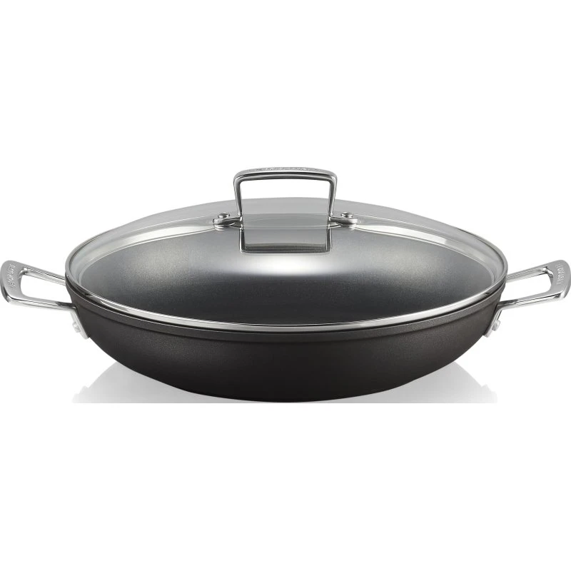 Le Creuset Patelnia Aluminium Nieprzywierająca 30 cm z Szklaną Pokrywką