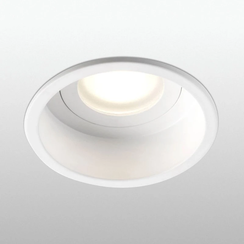 Faro Barcelona Hyde Spot wpuszczany, biały, Ø 8,9 cm, IP44