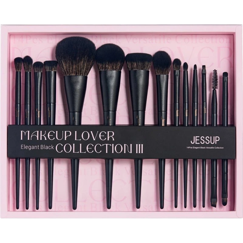 JESSUP Matte Black Versatile Brush Collection zestaw 14 szt.