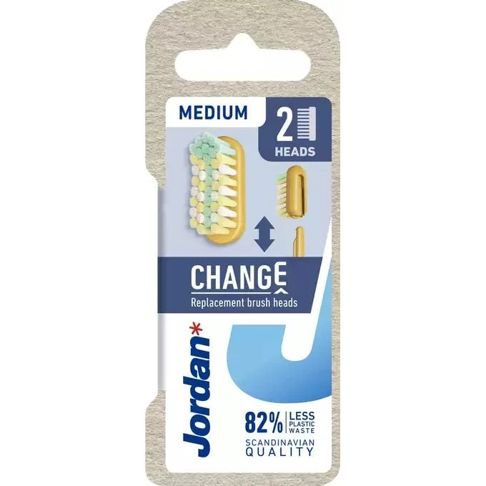 Jordan Change wymienne główki do szczoteczki Medium 2 szt.