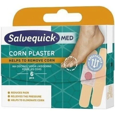 Salvequick Corn – Plastry na odciski i zrogowacenia, 6 sztuk