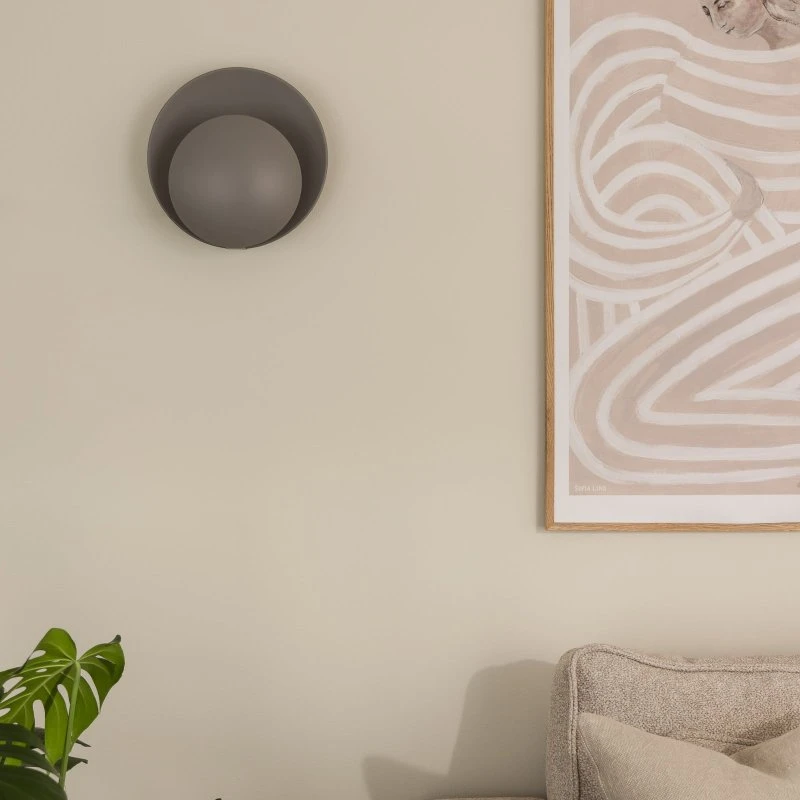 Globen Lighting Kinkiet ORBIT szary metal Ø 30 cm
