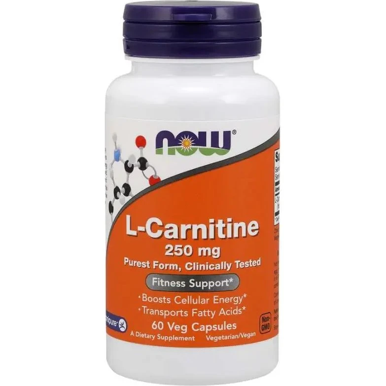 NOW L-Karnityna 250 mg Carnipure 60 kapsułek