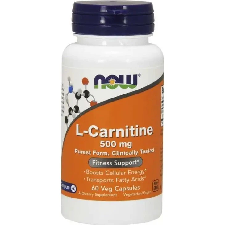 NOW L-Karnityna 500 mg Carnipure 60 kapsułek