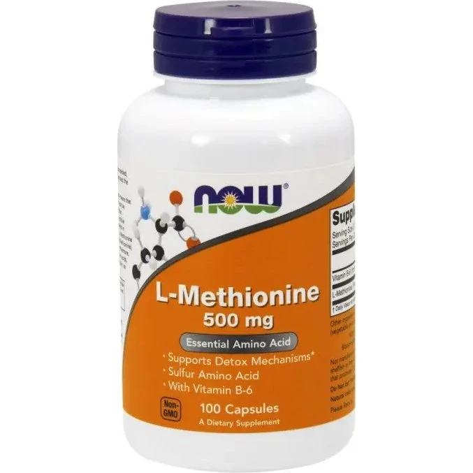 Now Foods L-Metionina 1000 mg + B6, 100 kapsułek