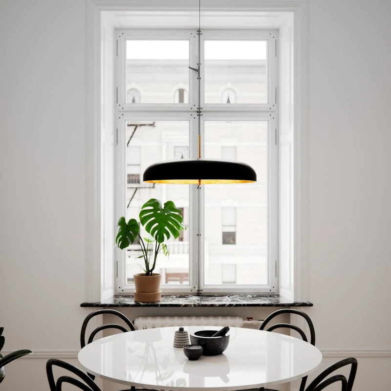 By Rydéns Shelby Lampa Wisząca Matt Black/Gold