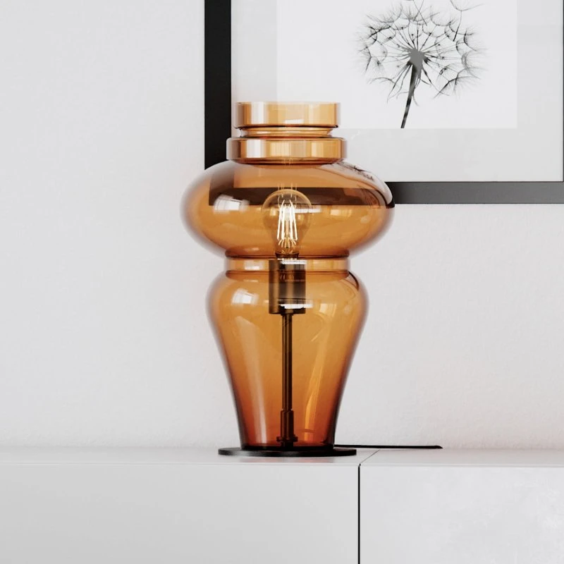 By Rydéns Lampa stołowa Dolores Brandy koniak