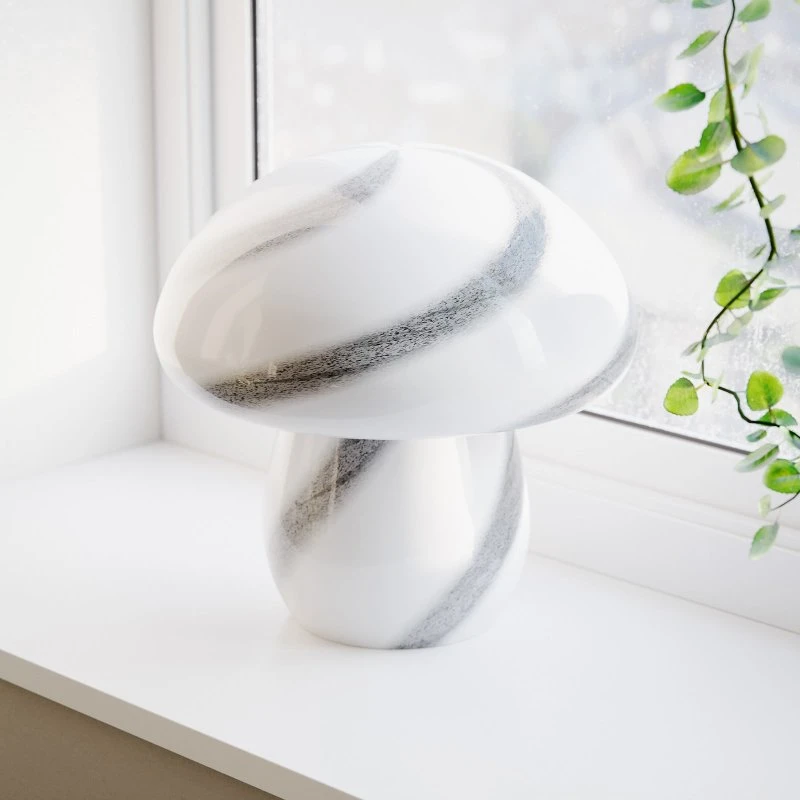 By Rydéns Mira Mushroom Lampa Stołowa H30 Biały/Czarny