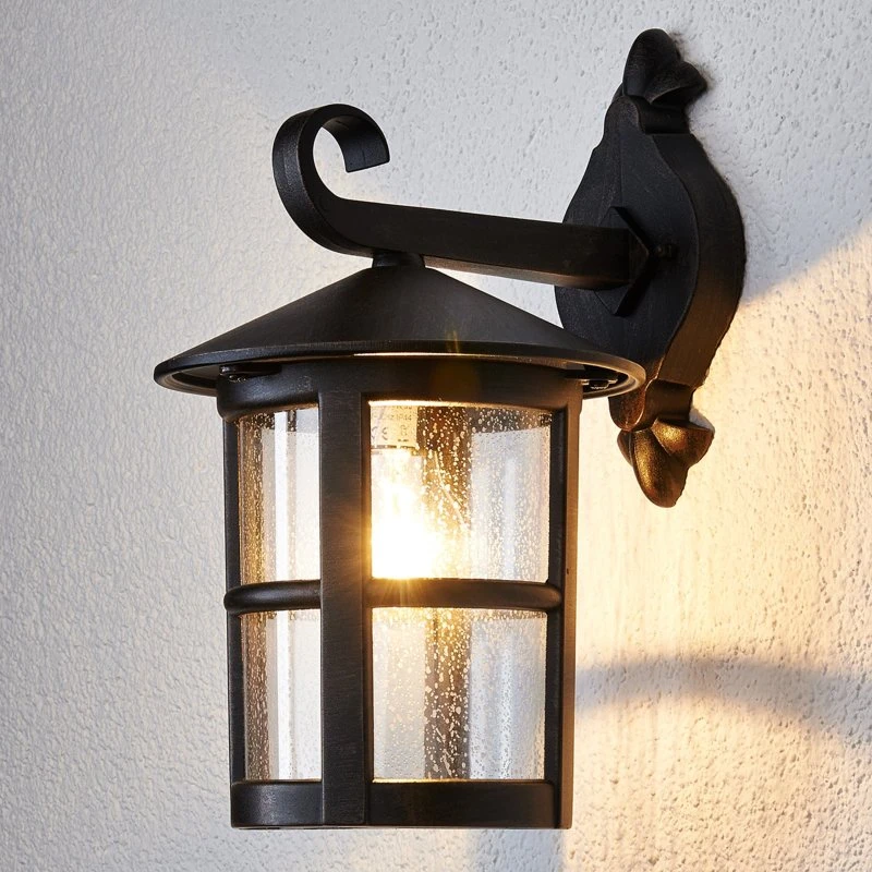 Kinkiet Lindby Florentine Rust, 35 cm, kolor rdza, aluminium, IP44