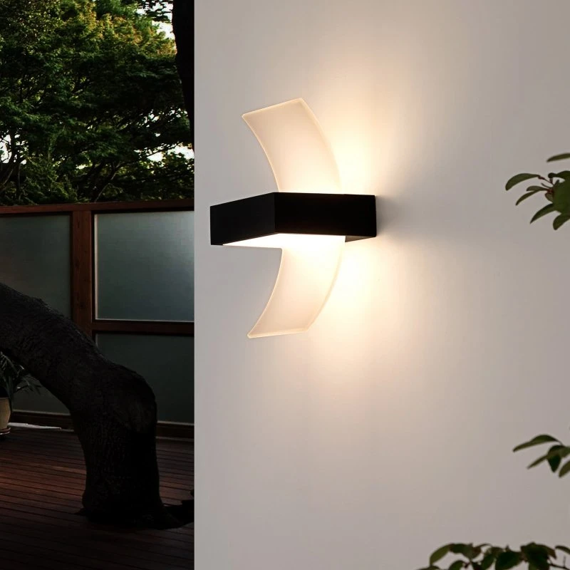 Lampa zewnętrzna ścienna LED Skadi Lucande Graphite