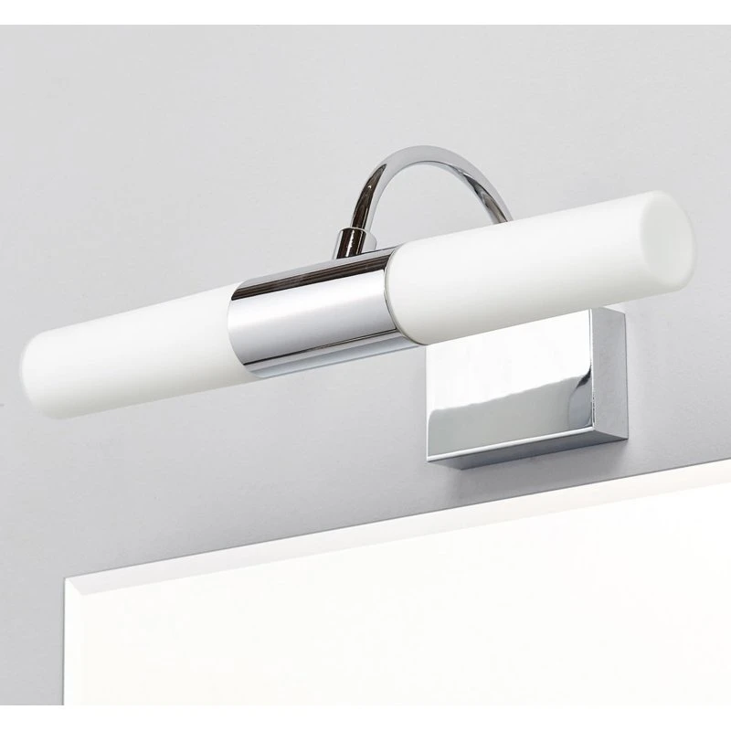 Lampa ścienna Lindby Devran Chrome - nowoczesny kinkiet łazienkowy