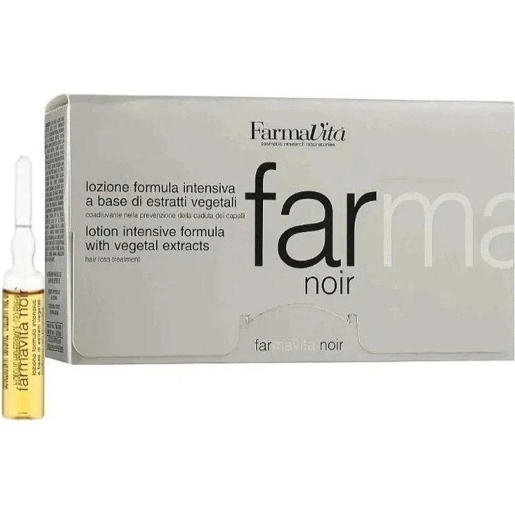 Farmavita Far Noir Lotion kuracja na wypadanie włosów i łupież 12x8ml