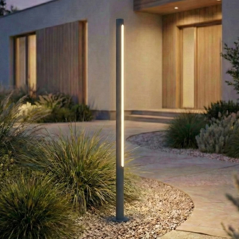 Lindby Liravel Słupek oświetleniowy LED, 115 cm, antracyt, IP65