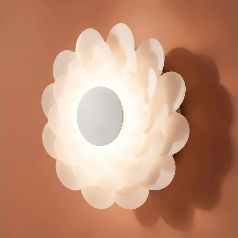 Lucande Bloem Kinkiet LED, biały, Ø 40 cm, 3-stopniowa regulacja