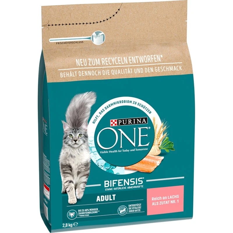 Purina ONE Adult z łososiem i pełnoziarnistym zbożem, karma sucha
