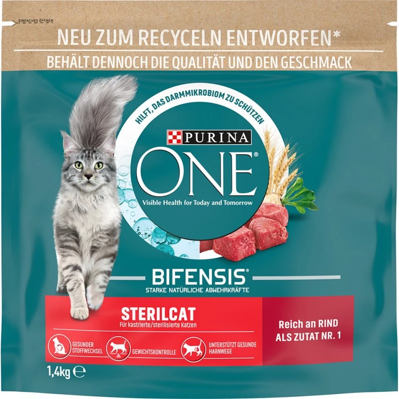 Purina ONE SterilCat wołowina, 1,4 kg