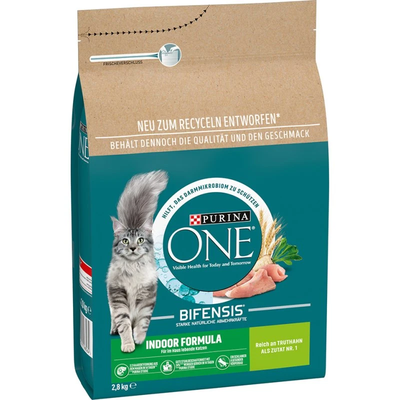 Purina ONE Indoor Formula - Karma sucha dla kota, 2 x 2,8 kg