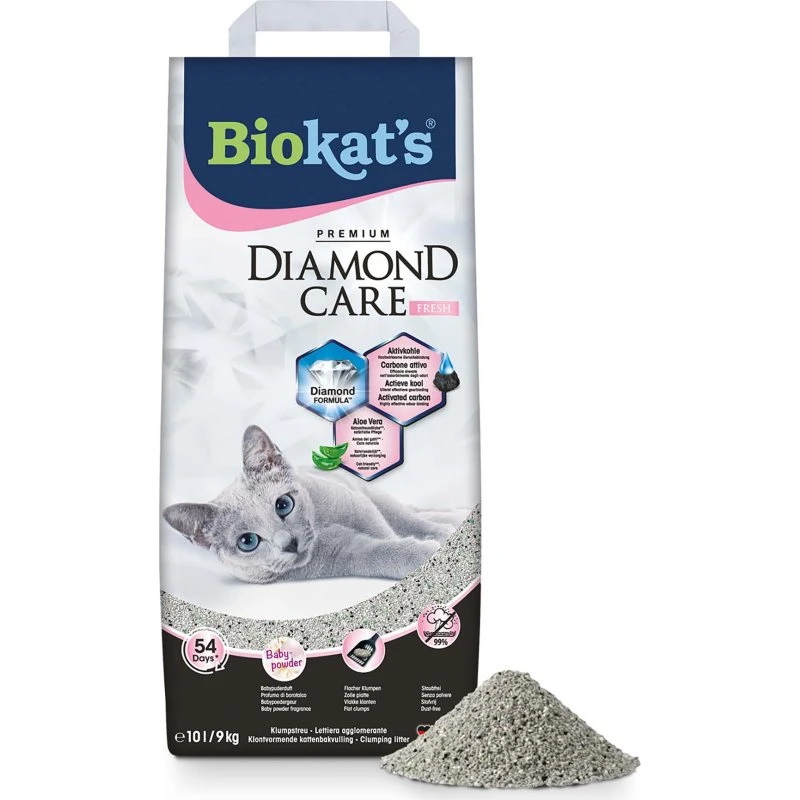 Biokat's Diamond Care Fresh żwirek dla kota puder 10 l