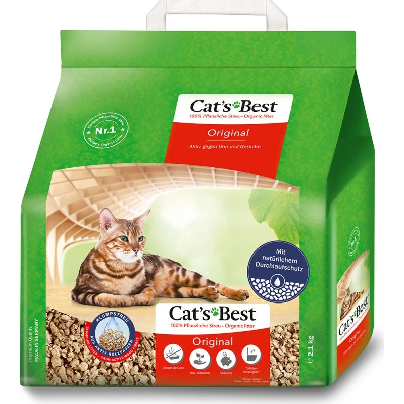 Cat's Best Original żwirek zbrylający się 5 l (2,1 kg) + Miamor Vitaldrink