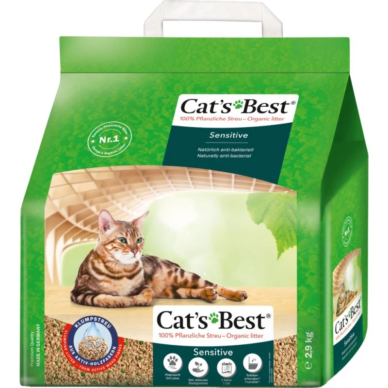 Cat's Best Sensitive żwirek zbrylający się, 8 l (2,9 kg)