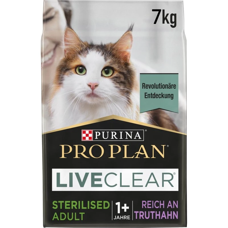 Pro Plan LiveClear Sterilised Adult Indyk, 7 kg