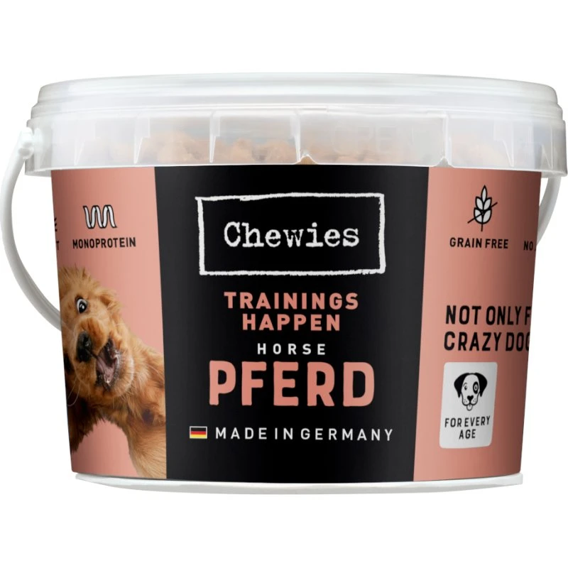 Chewies Monoprotein Konina - Przysmak treningowy dla psa, 300 g