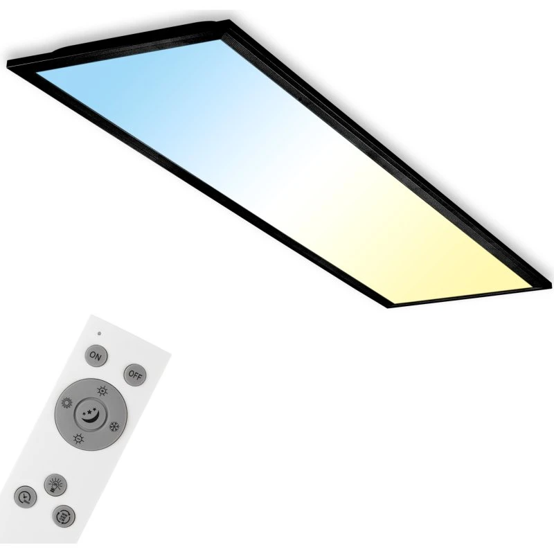 Briloner Panel LED Piatto CCT 100x25cm Czarny