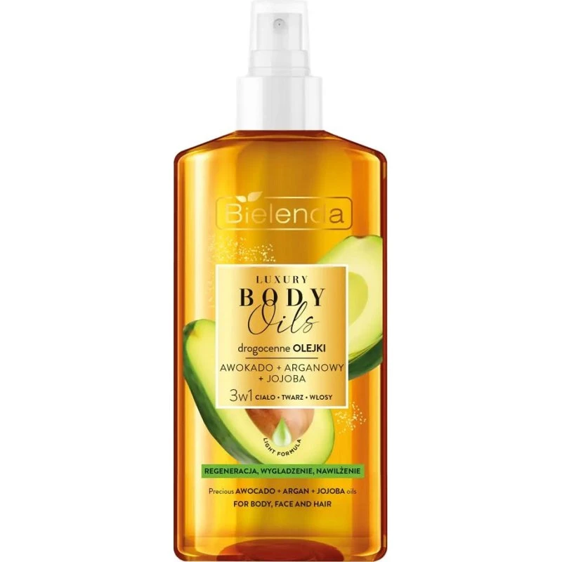 Bielenda Luxury Body Oils Olejek 3w1 Awokado, Argan, Jojoba 150ml