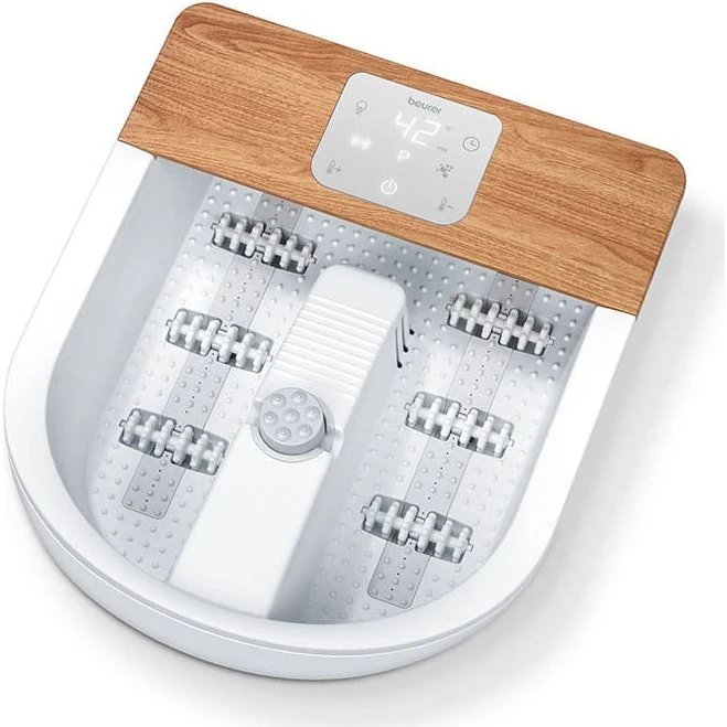 Beurer FB 65 Masażer do stóp biały z drewnianym akcentem