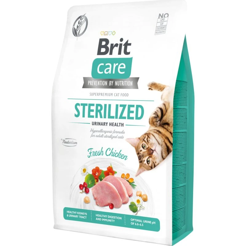 Brit Care Cat Grain-Free Sterilized Urinary Sucha karma z kurczakiem 2 kg