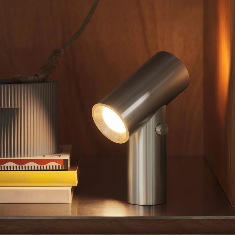 Lampa stołowa LED Muuto Beam, szara, akumulatorowa
