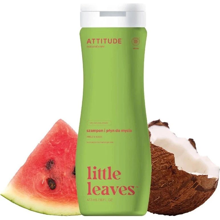 Attitude Little Leaves Płyn 2w1 Arbuz i Kokos 473 ml