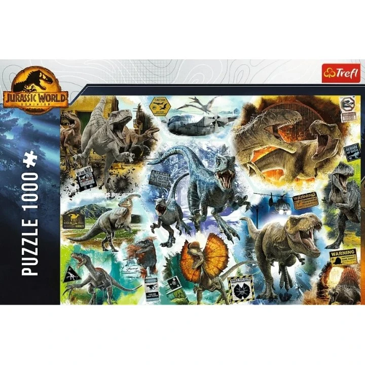 TREFL Puzzle Na tropie dinozaurów 1000 el. Jurassic World