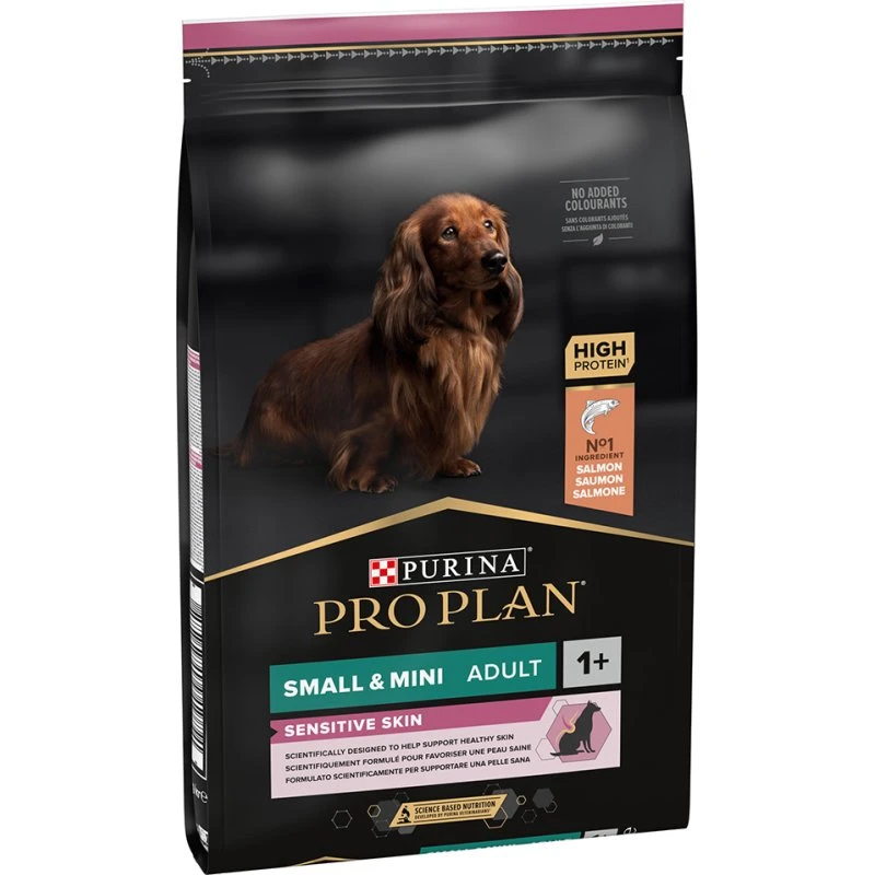 Purina Pro Plan Small & Mini Adult Sensitive Skin, łosoś i ryż, 2x7kg