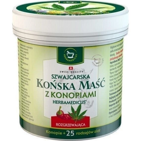 Herbamedicus Maść rozgrzewająca z konopiami 250 ml