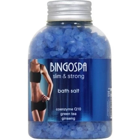 BINGOSPA Sól do kąpieli z koenzymem Q10, zieloną herbatą i żeń-szeniem 650 g
