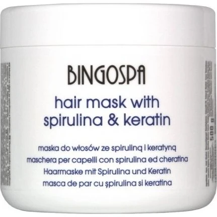 Bingospa Maska Spirulina i Keratyna 500 g