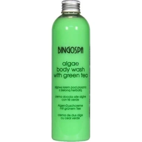 BINGOSPA Algowy krem pod prysznic z zieloną herbatą 300 ml