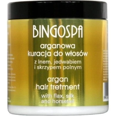 Bingospa Kuracja Arganowa z Lnem, Jedwabiem i Skrzypem Polnym 250g