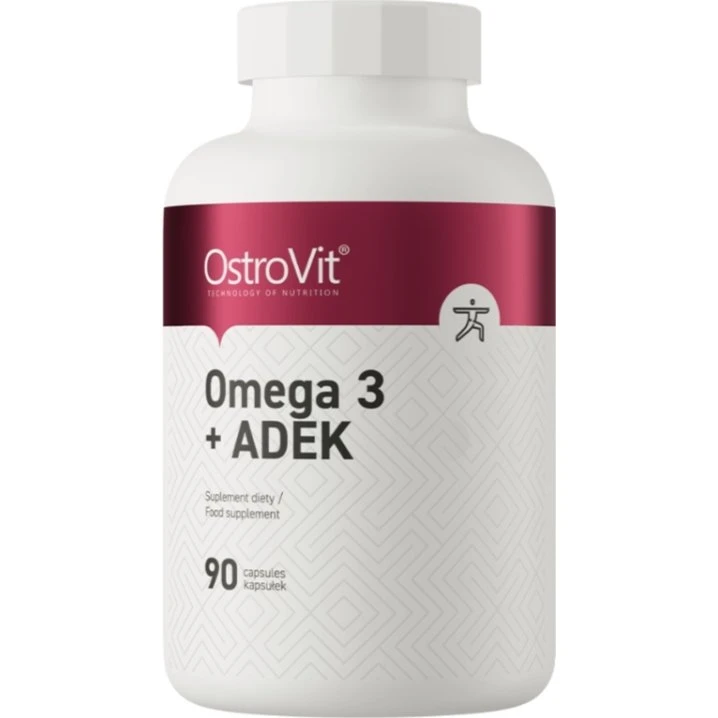 OstroVit Omega 3 + ADEK, 90 kapsułek