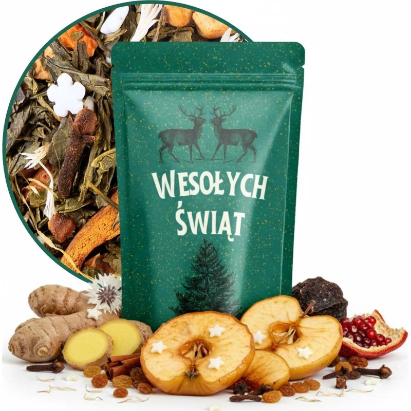 Green Touch Herbata Zielona Świąteczna Radość z Pieczonym Jabłkiem 40 g