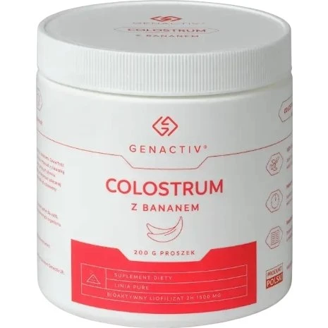GENACTIV Colostrum z bananem, proszek 200g